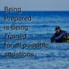 image of diver prepared